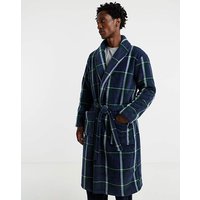 Check Borg Lined Fleece Dressing Gown Check 1XL48 50