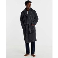 Jacamo Charcoal Fleece Dressing Gown