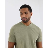Pure Cotton V Neck T Shirt Long Marl Jacamo M39 41