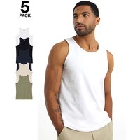 5 Pack Vests Long Jacamo 51 53