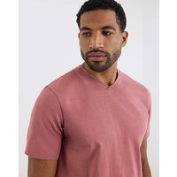 Pure Cotton V Neck T Shirt Long L42 44