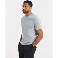 Pure Cotton Crew Neck T Shirt Long Marl Jacamo M39 41