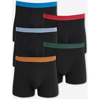 5 Pack Contrast Waistband Boxers 54 56
