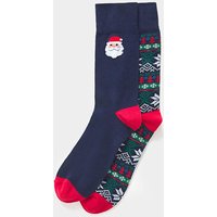 2 Pack Novelty Christmas Socks MIX