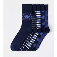 5 Pack Argyle Mix Ankle Socks MIX
