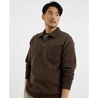 1 4 Zip Polo Neck Sweatshirt