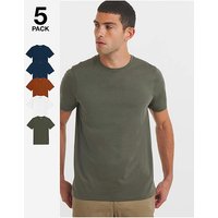 5 Pack Crew Neck T Shirts Long Jacamo 6XL63 65
