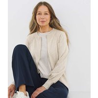 Lightweight Knitted Bomber Oatmeal Marl JD Williams 20 22