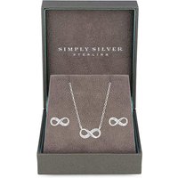 Simply Silver Infinity Set at Simply Be Catalogue Store Simply Silver Infinity Set.