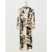 Stripe Wrap Shirt Dress Stripe