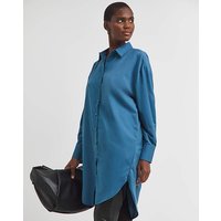 Shirt Dress Denim Blue JD Williams