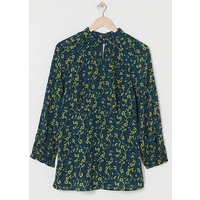 High Twist Neck Long Sleeve Top Floral