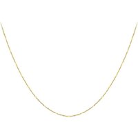 9ct Diamond Cut Twist & Bar Chain INCH