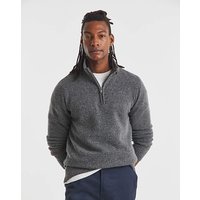 Lambswool 1 4 Zip Knitted Jumper 5XL64 66
