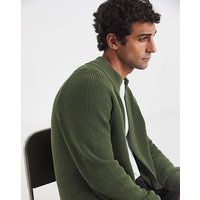 Fisherman Knitted Zip Through Cardigan 3XL54 56