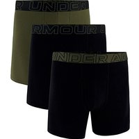 Cotton 3 Pack Boxers Black Green 3XL45.5 50