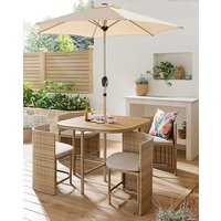 Seville Compact Dining Set Parasol