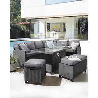 Valencia Dining Set Firepit Table