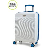 Love Island Cabin Suitcase White Blue Cabin