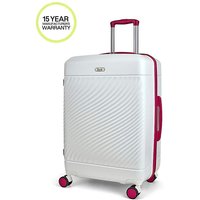 Love Island Medium Suitcase White Pink