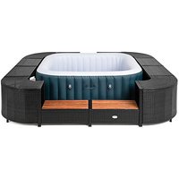 Z Square Rattan Hot Tub Surround