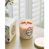 Mum Folk Heart French Tulip Candle