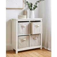 Striped Set 4 Storage Cubes