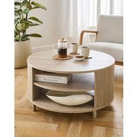 Round Coffee Table OAK Effect JD Williams