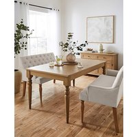 Margot Dining Table 2 Mae Benches Light Oak Natural