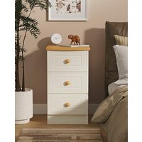 Frances 3 Drawer Bedside