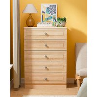 Richmond Assembled 5 Drawer Chest OAK Effect