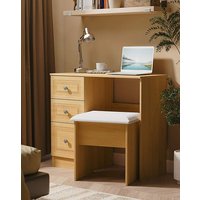 Richmond Vanity & Stool Set Warm OAK