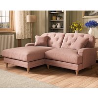 Florence Buttonback Left Chaise Rose - JD Williams
