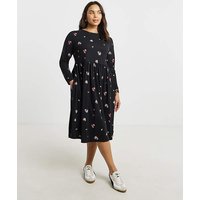 Ditsy Print Midi Dress Ditsy Print