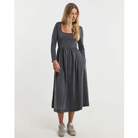 Acid Wash Jersey Midi Dress Acid Wash