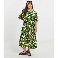 Lemon Print Midi Dress Lemon Print