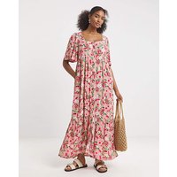 Print Crinkle Maxi Dress Print
