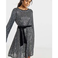 Sequin Skater Dress Belt