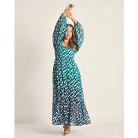 Dobby Jacquard Smock Dress