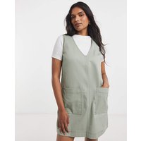 Cotton Shift Dress Patch Pockets