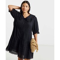 Collar Detail Smock Dress