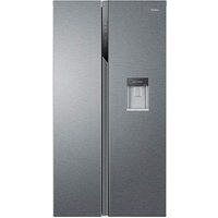 Haier HSR3918EWPG American Fridge Freeze Silver - Haier