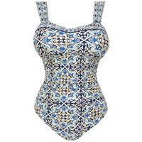Non Wired Swimsuit Tile Print