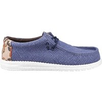 Wally Palm Jute Shoes Navy Red