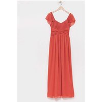Frilled Sleeve Dress Rose