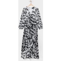 Mono Floral Frill Dress Multi