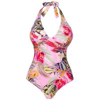 Fiji Halterneck Swimsuit Floral Print