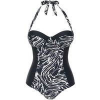Padded Swimsuit Mono Marble JD Williams