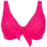 Mix Match Reversible Bikini Top Zebra Print Red