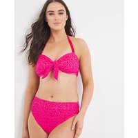 Mix Match Reversible Bikini Bottoms Zebra Print Pink